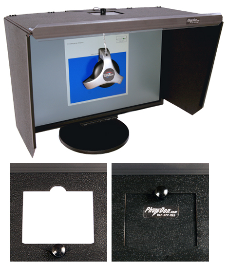 Example of a calibration door on a Monitor Hood.